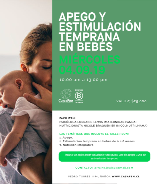 Taller: Apego y estimulación temprana en bebés