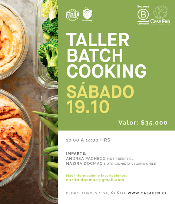 Taller de batch cooking - CasaFen oct19