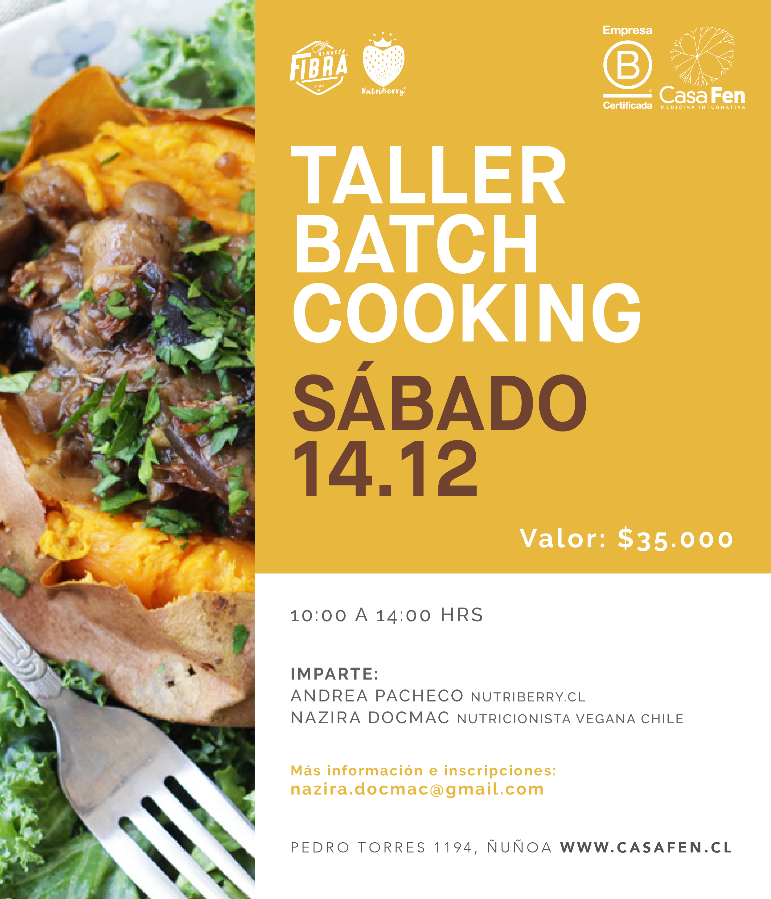 Taller batch cooking Casafen