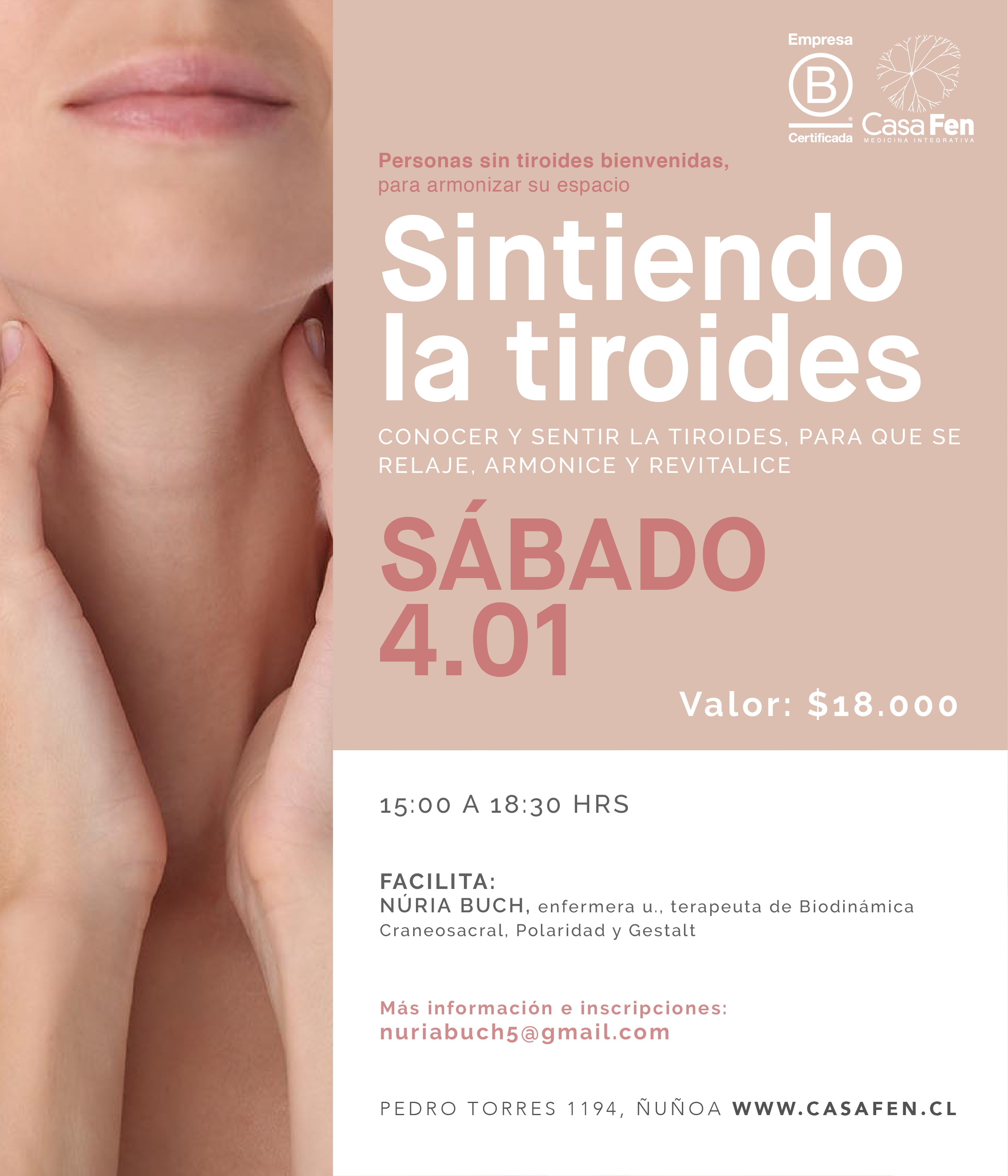 Taller sintiendo la tiroides - CasaFen