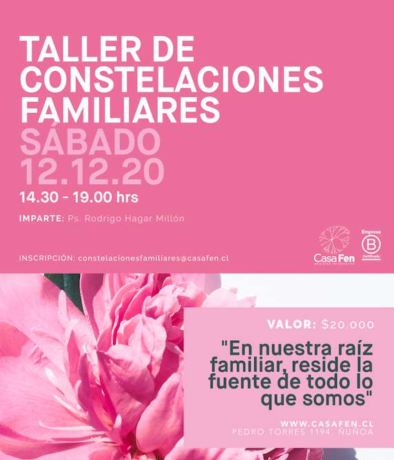 Taller constelaciones familiares CasaFen septiembre 2020