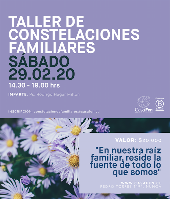 Taller constelaciones familiares CasaFen febrero 2020