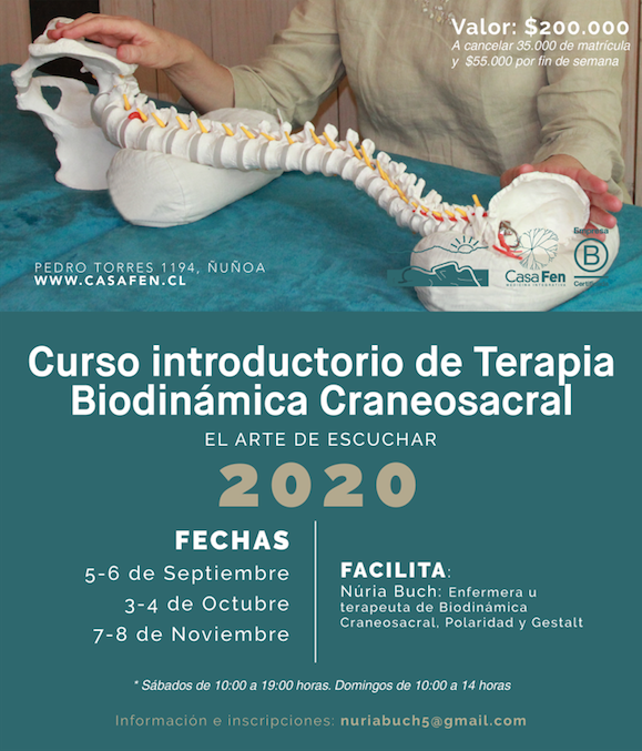 Curso introductorio terapia biodinamica craneosacral - CasaFen