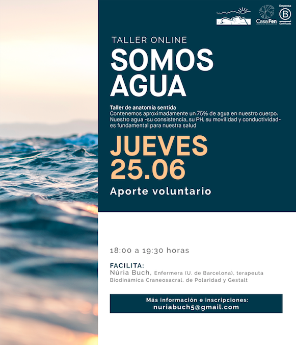 Somos agua - Taller online - CasaFen