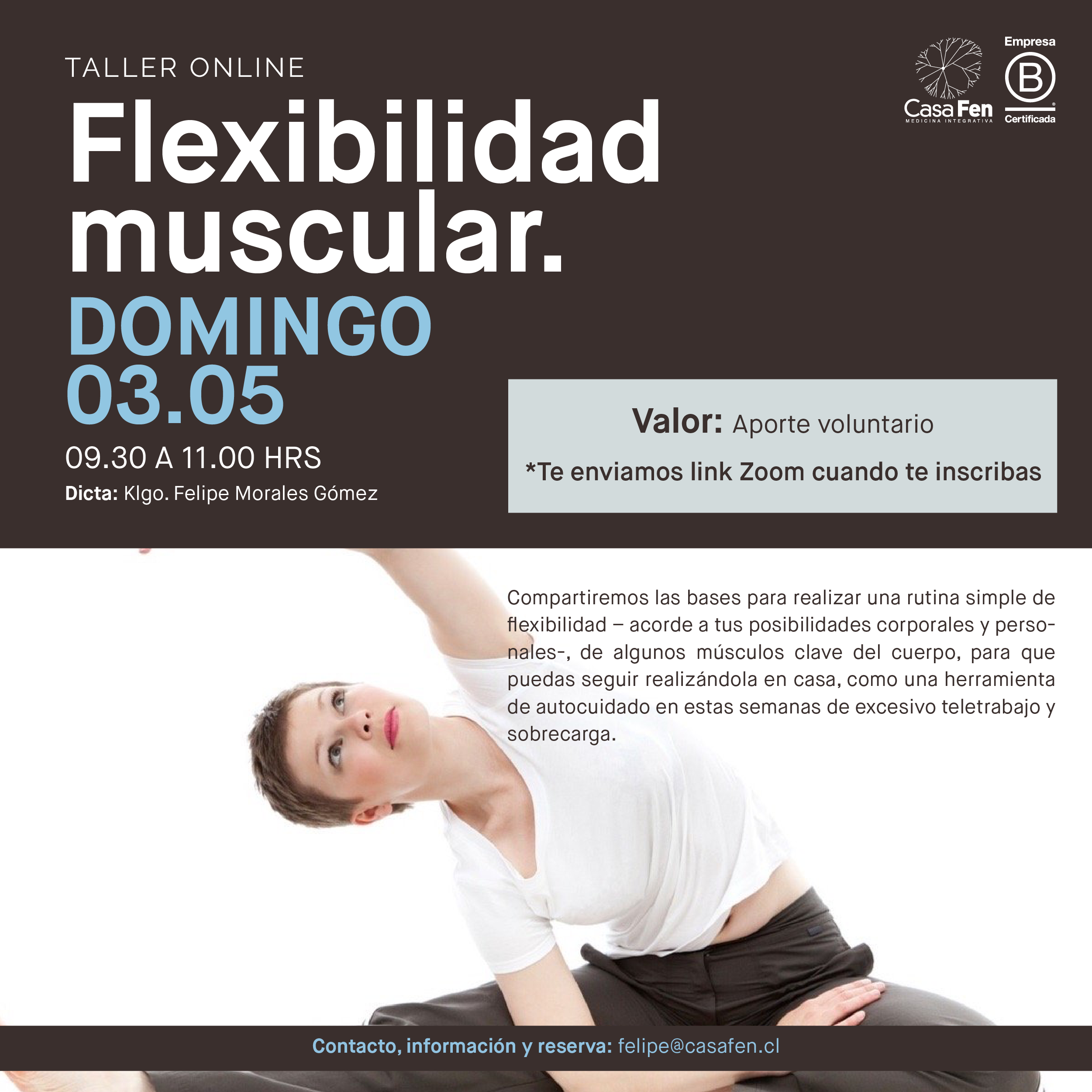 Taller flexibilidad muscular - CasaFen