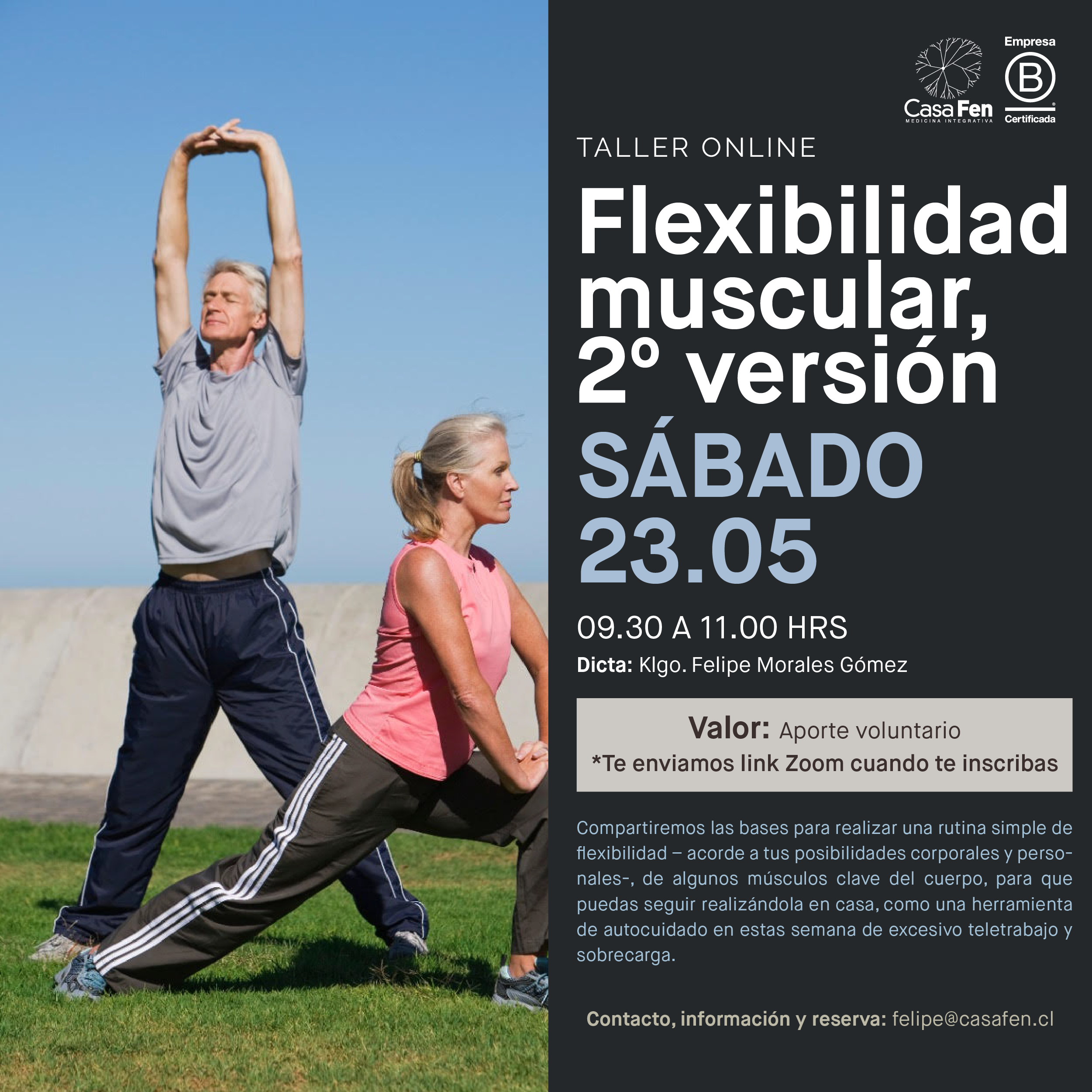 Taller de flexibilidad muscular, 2º versión