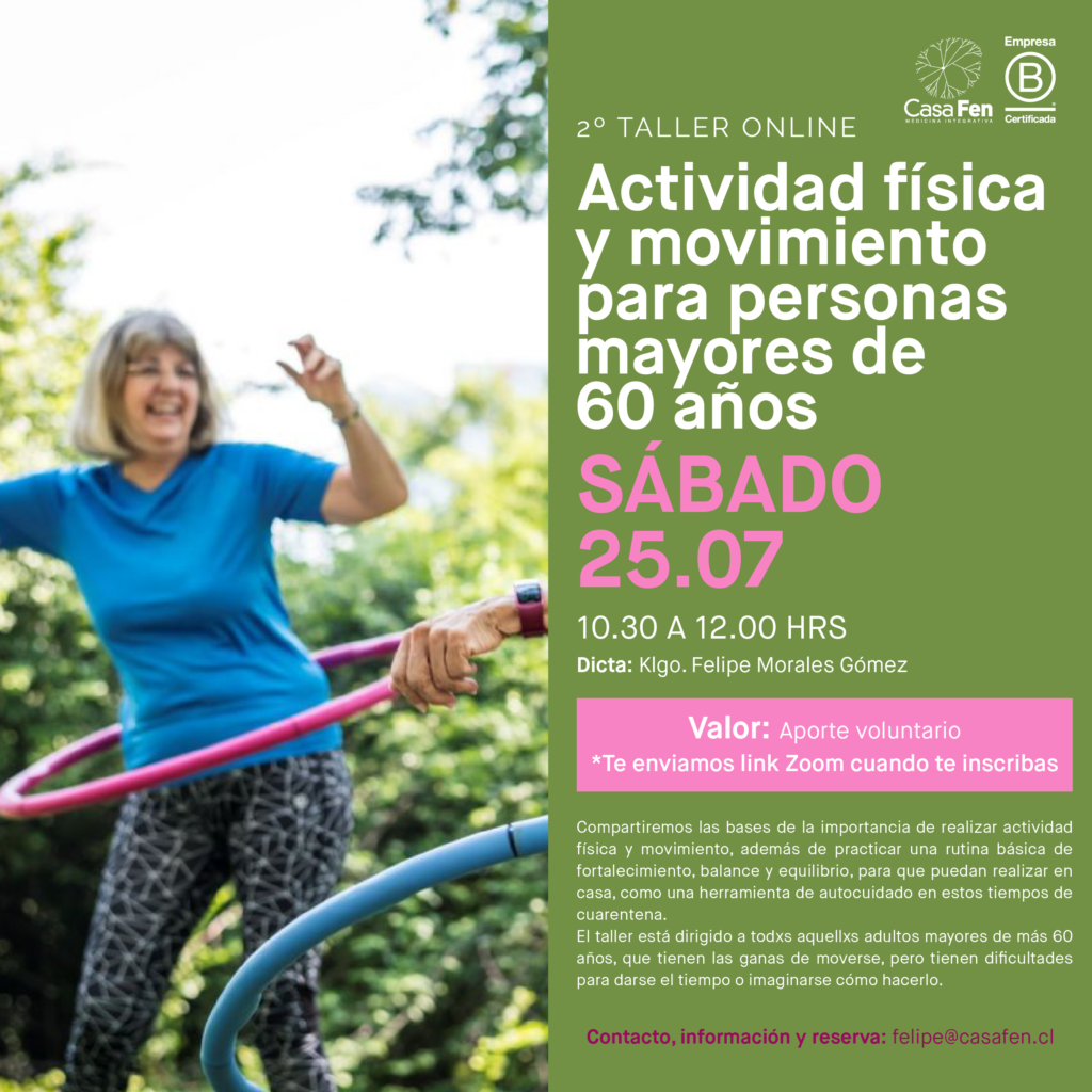 Taller actividad física y movimiento - Casafen