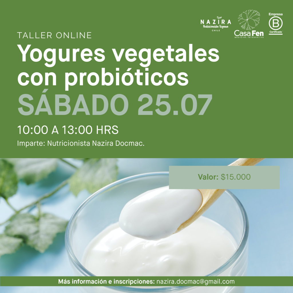 Taller yogures vegetales con probióticos-CasaFen