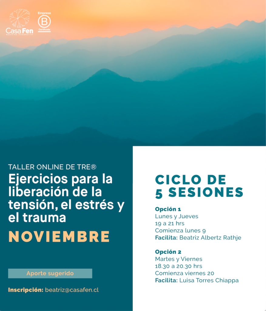 Taller online de TRE®, Ejercicios para la liberación de la tensión, el estrés y el trauma - CasaFen