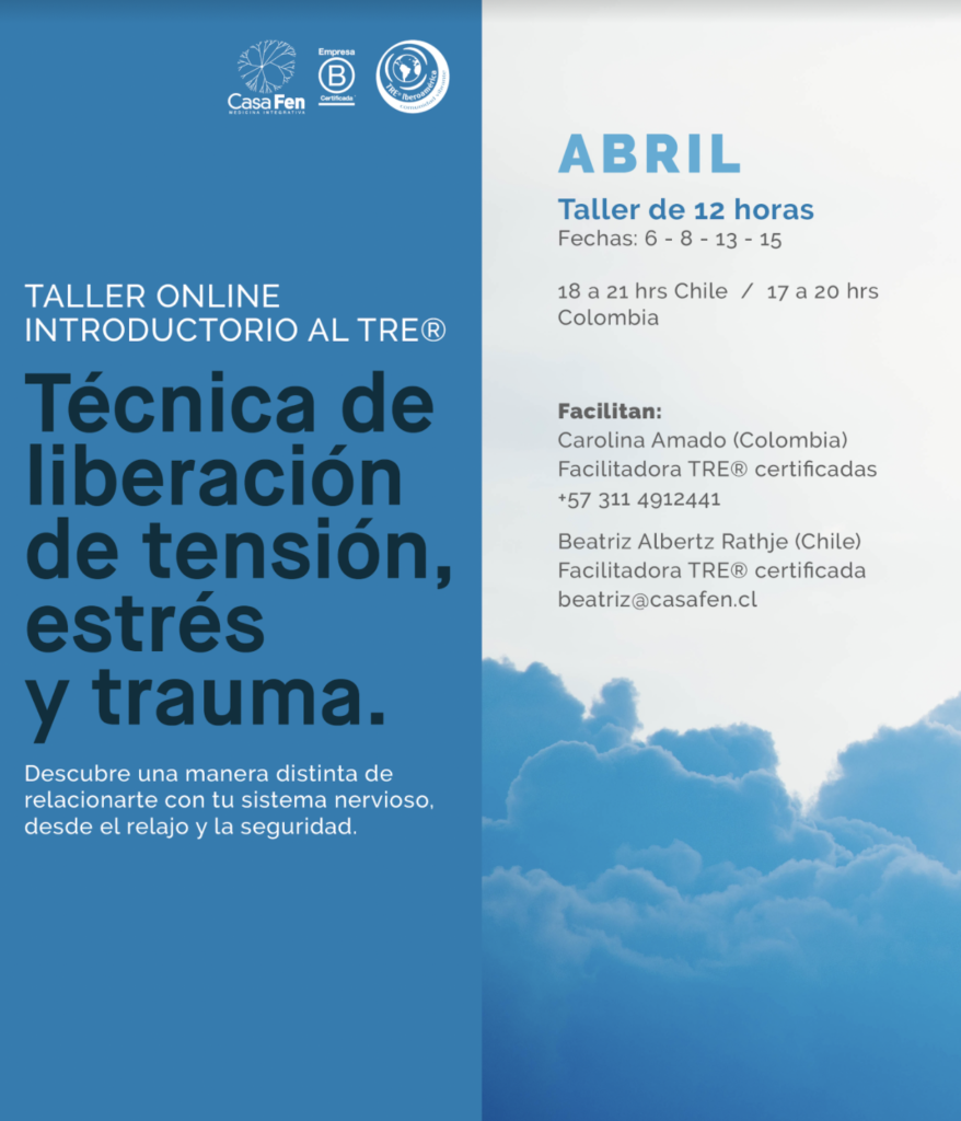 Taller TRE® - liberación estrés, tensión y trauma, abril 2021 CasaFen