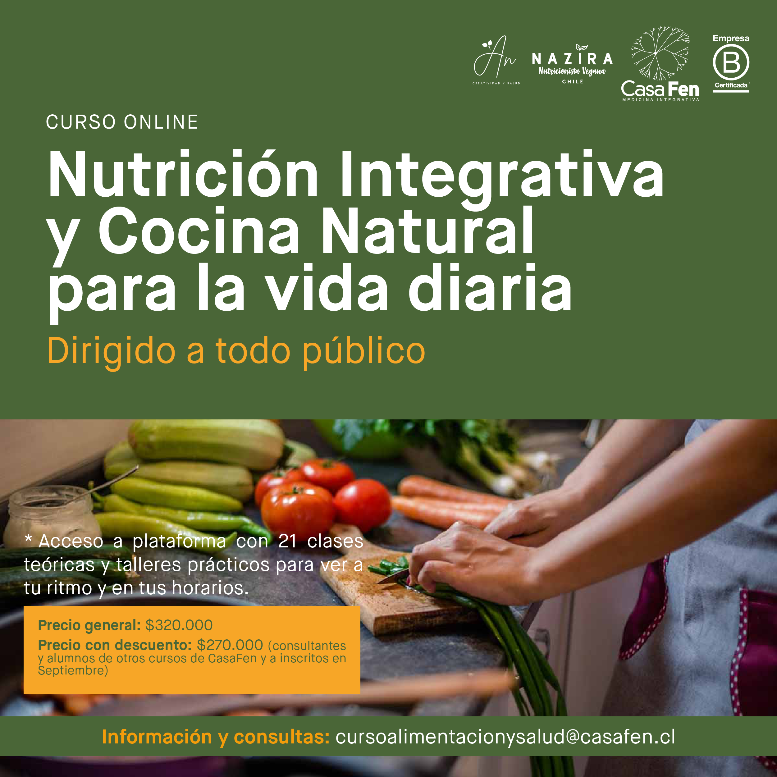 nutricion integrativa y cocina natural para la vida diaria