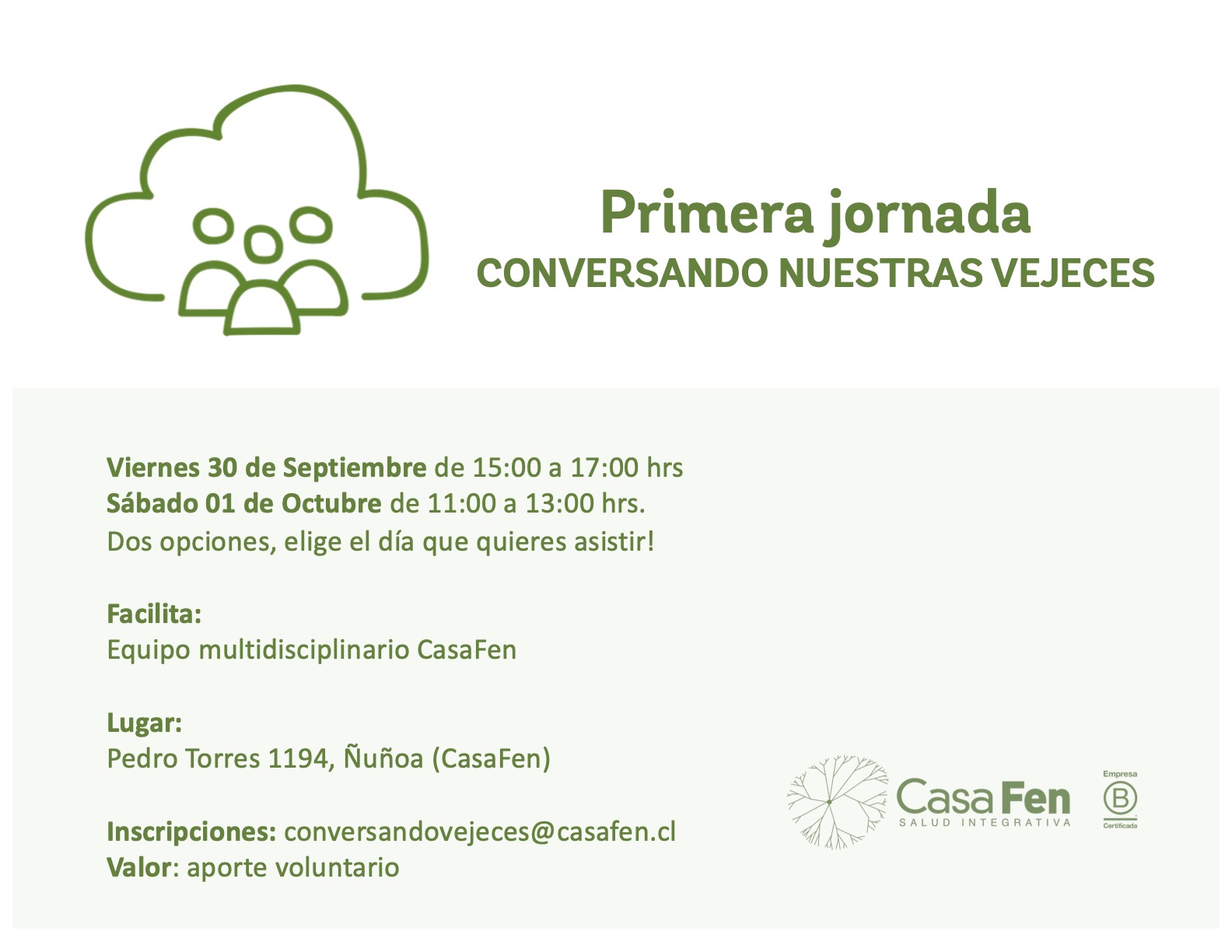 Conversando nuestras vejeces Conversando nuestras vejeces - CasaFen